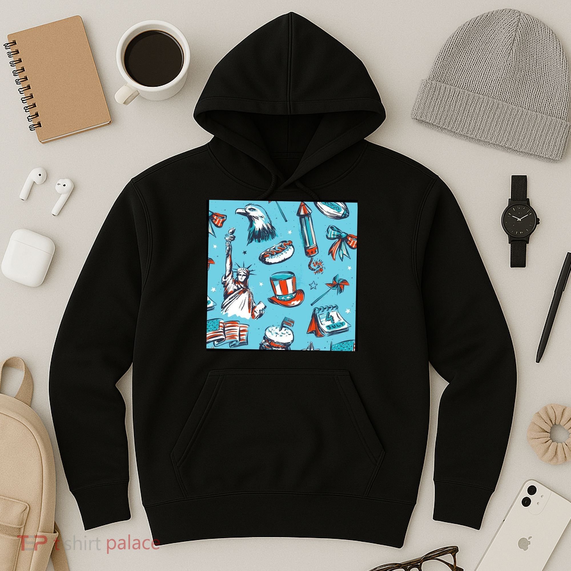 Independence Day Statue Of Liberty Hoodie