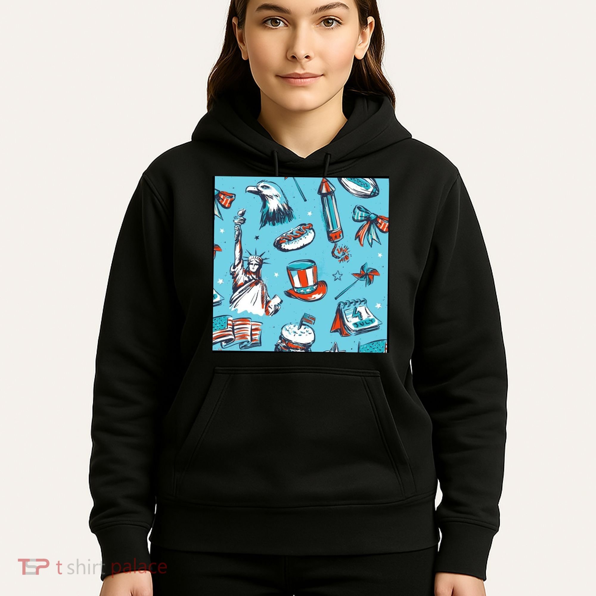 Independence Day Statue Of Liberty Hoodie