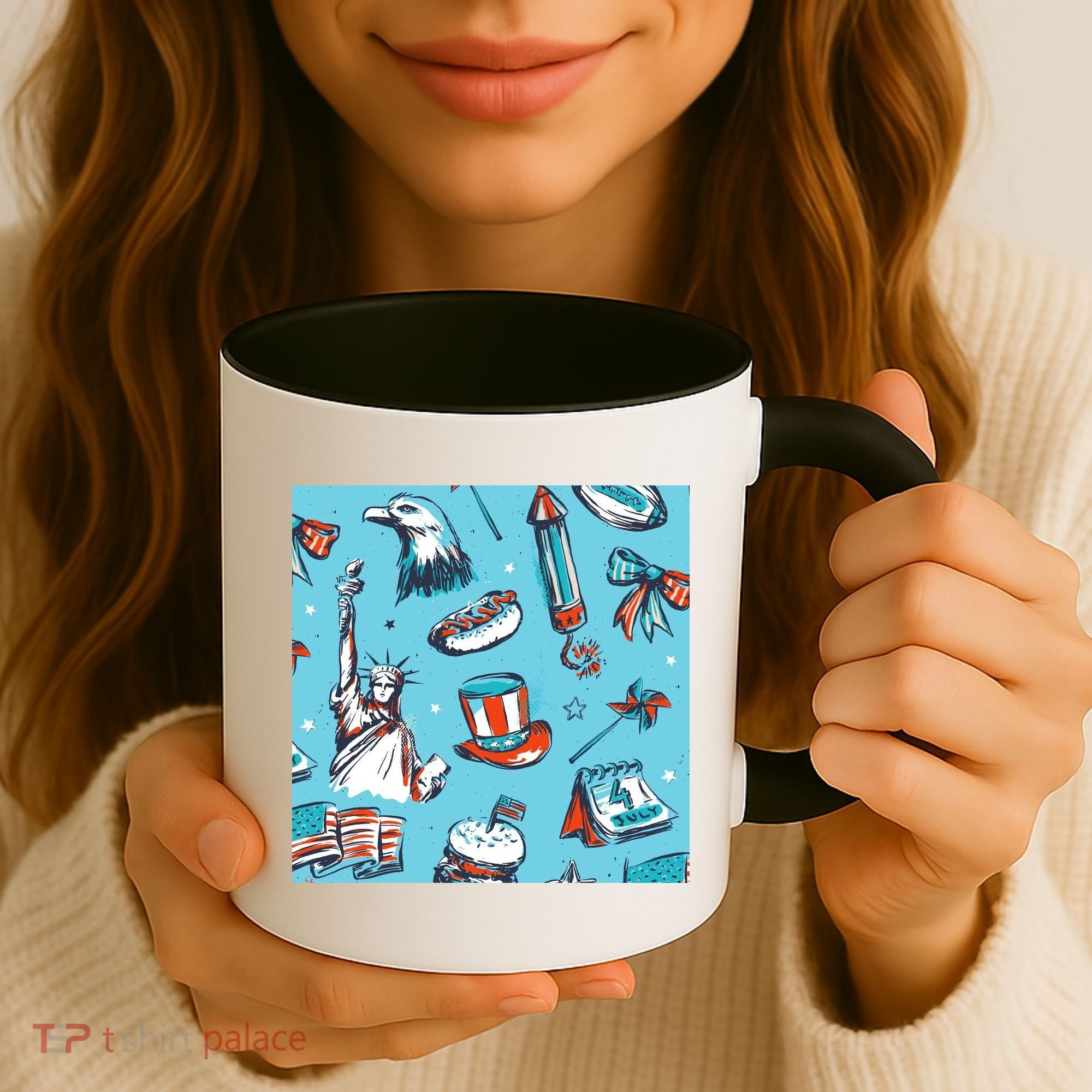 Independence Day Statue Of Liberty Coffee Mug