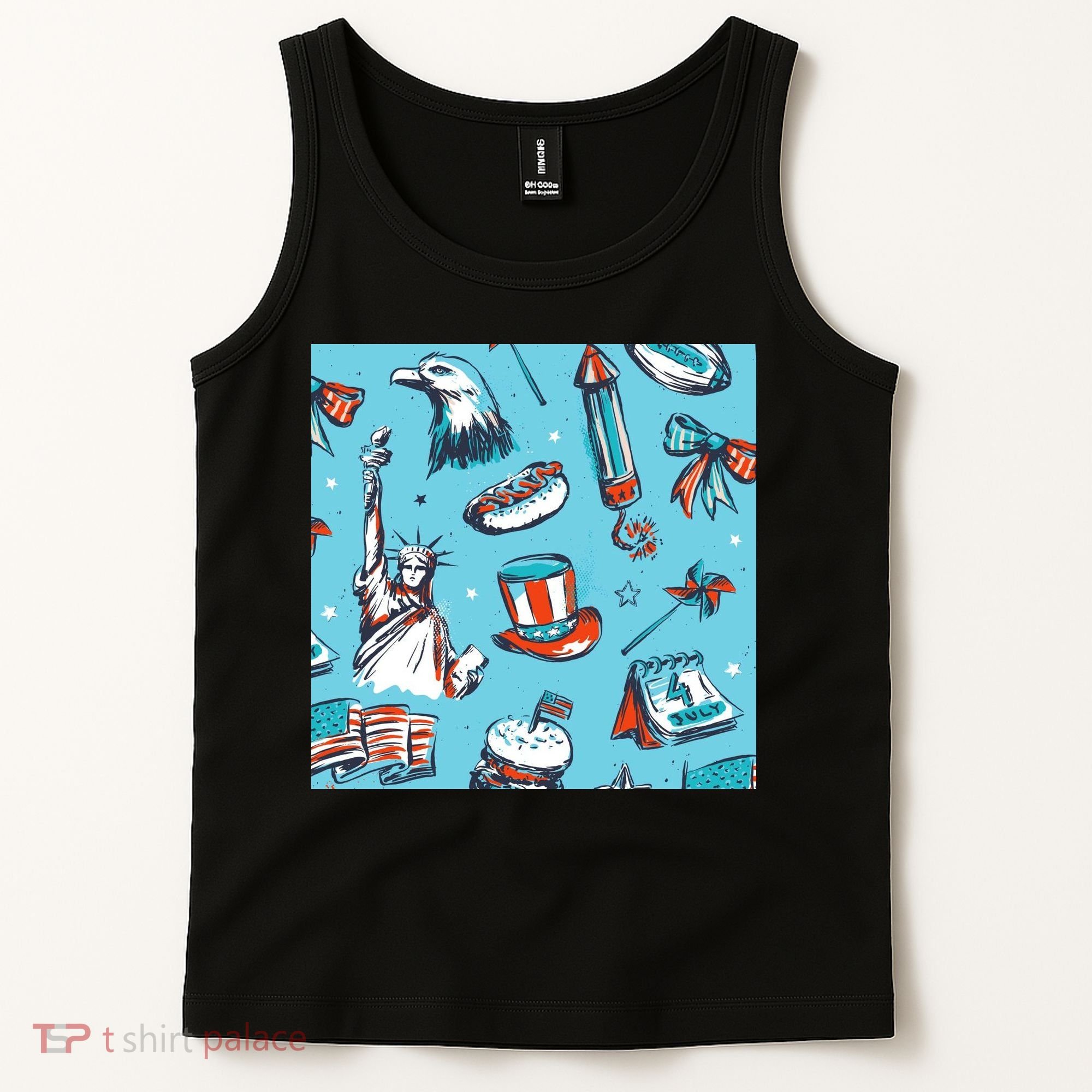 Independence Day Statue Of Liberty Tank Top