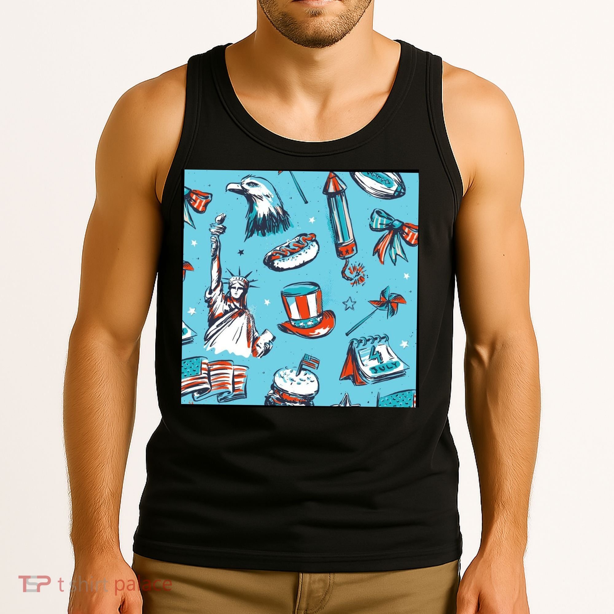 Independence Day Statue Of Liberty Tank Top