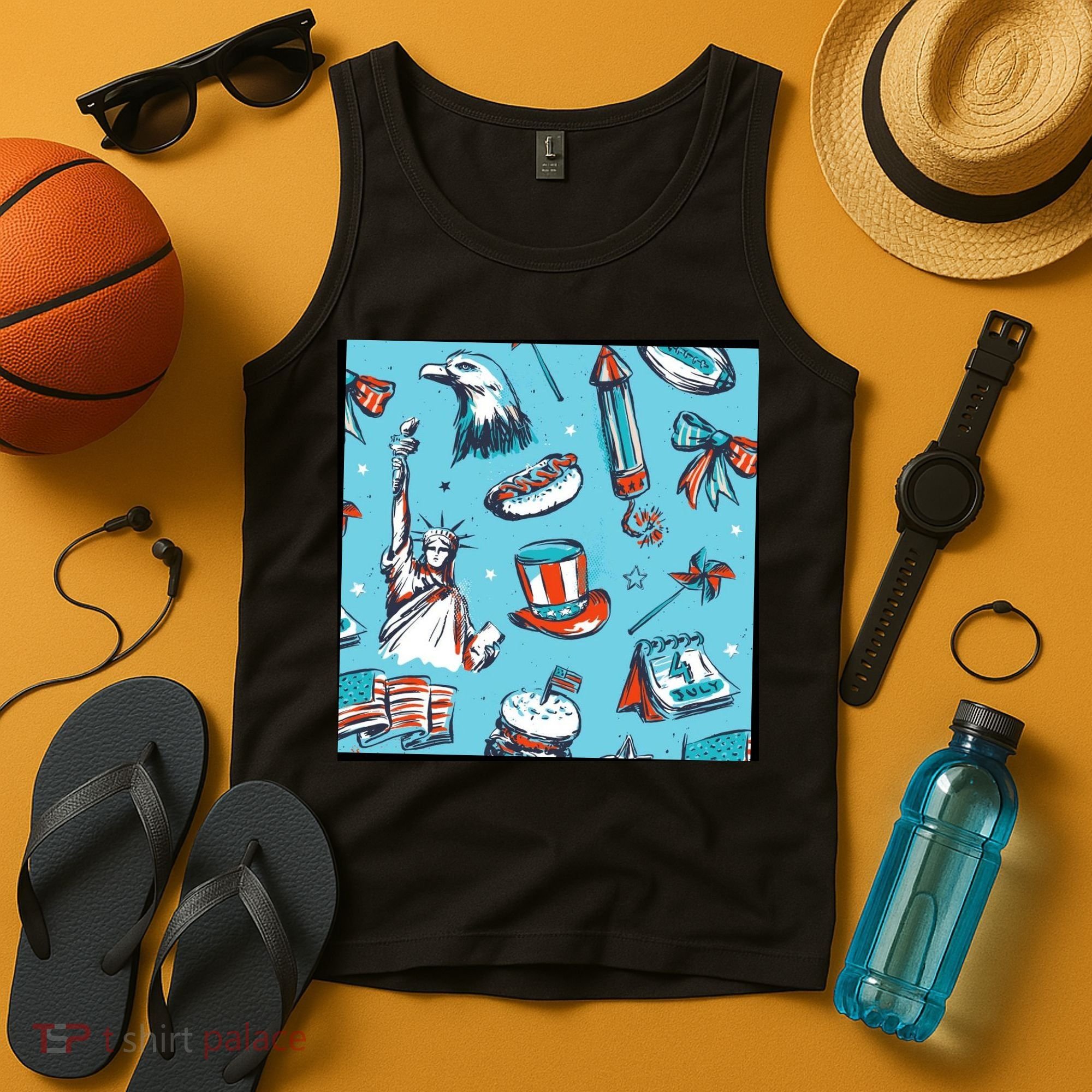 Independence Day Statue Of Liberty Tank Top
