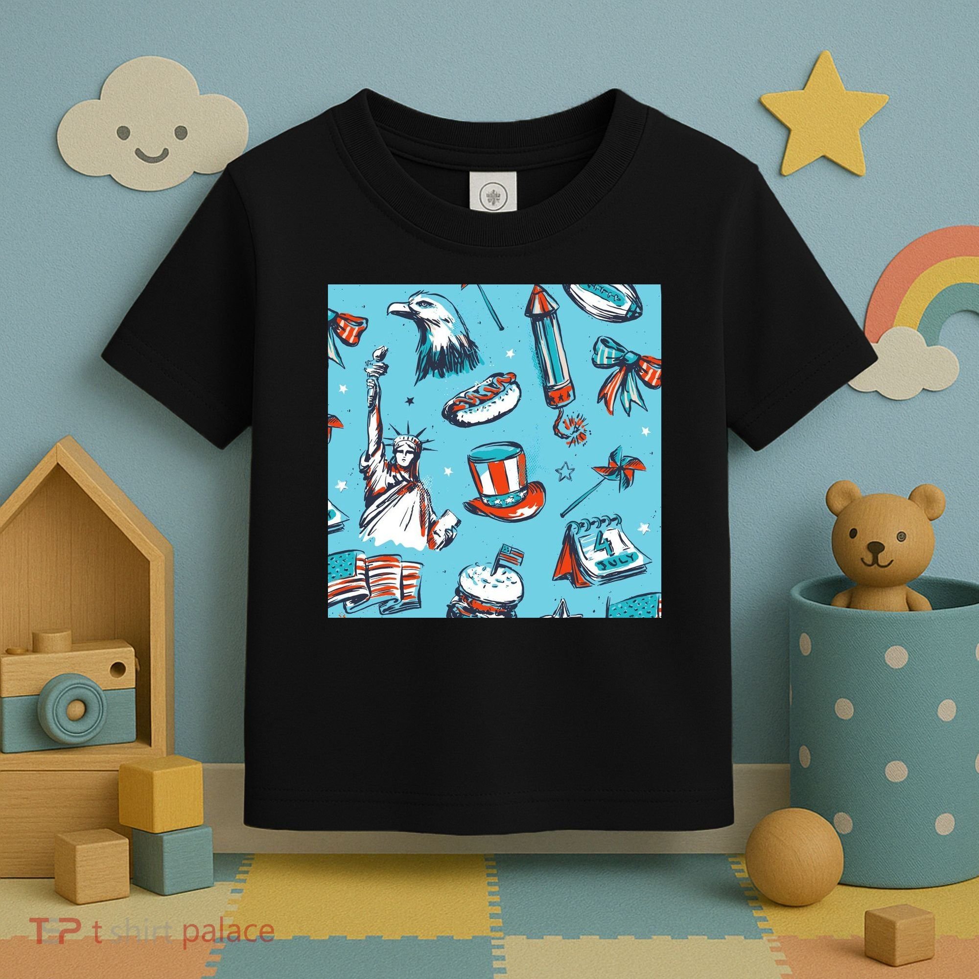 Independence Day Statue Of Liberty Toddler T-Shirt