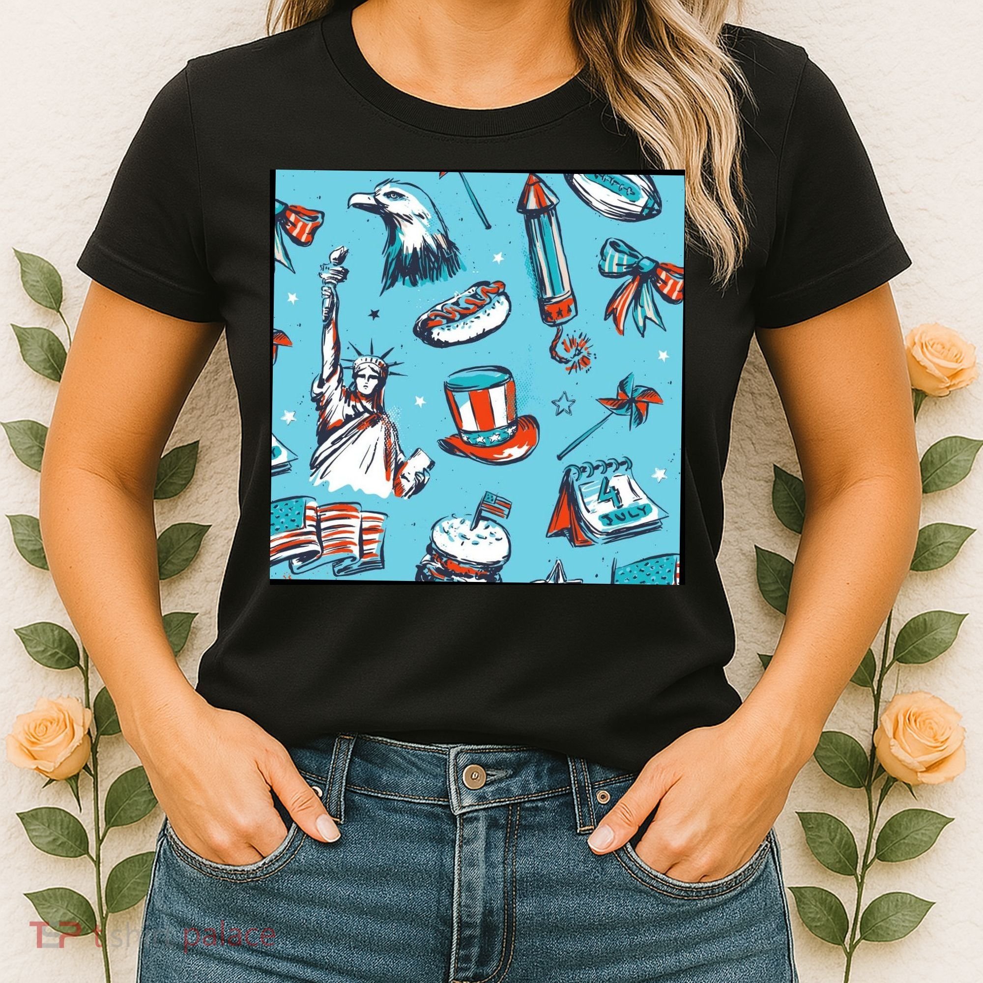 Independence Day Statue Of Liberty Women's T-Shirt