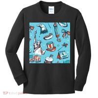 Independence Day Statue Of Liberty Kids Long Sleeve Shirt thumb 0
