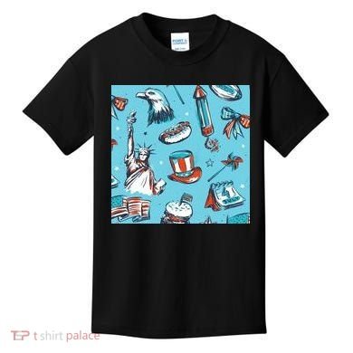Independence Day Statue Of Liberty Kids T-Shirt
