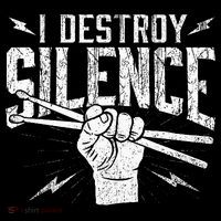 I Destroy Silence Drummer Music Lover Women's Hoodie thumb 2
