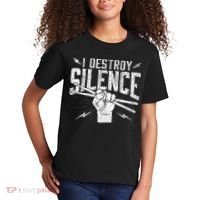 I Destroy Silence Drummer Music Lover Kids T-Shirt thumb 2