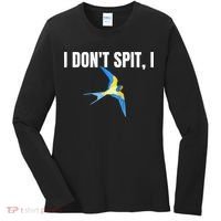 I Dont Spit I Swallow Funny Bird Watching Party BBQ Party Women's Long Sleeve Shirt thumb 0