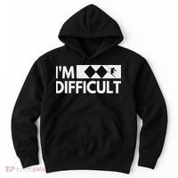 I'm Difficult Snow Ski Trip Funny Snow Skiing Downhill Skier Hoodie thumb 0