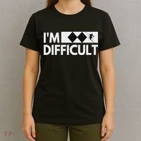 I'm Difficult Snow Ski Trip Funny Snow Skiing Downhill Skier T-Shirt thumb 4