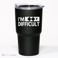 I'm Difficult Snow Ski Trip Funny Snow Skiing Downhill Skier Tumbler thumb 0