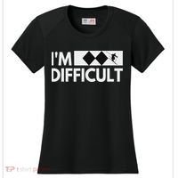 I'm Difficult Snow Ski Trip Funny Snow Skiing Downhill Skier Women's Cooling Performance Crew T-Shirt thumb 0