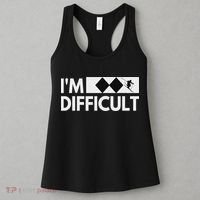 I'm Difficult Snow Ski Trip Funny Snow Skiing Downhill Skier Women's Tank Top thumb 3