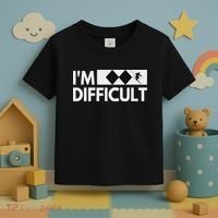 I'm Difficult Snow Ski Trip Funny Snow Skiing Downhill Skier Toddler T-Shirt thumb 3