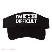 I'm Difficult Snow Ski Trip Funny Snow Skiing Downhill Skier Visor thumb 0
