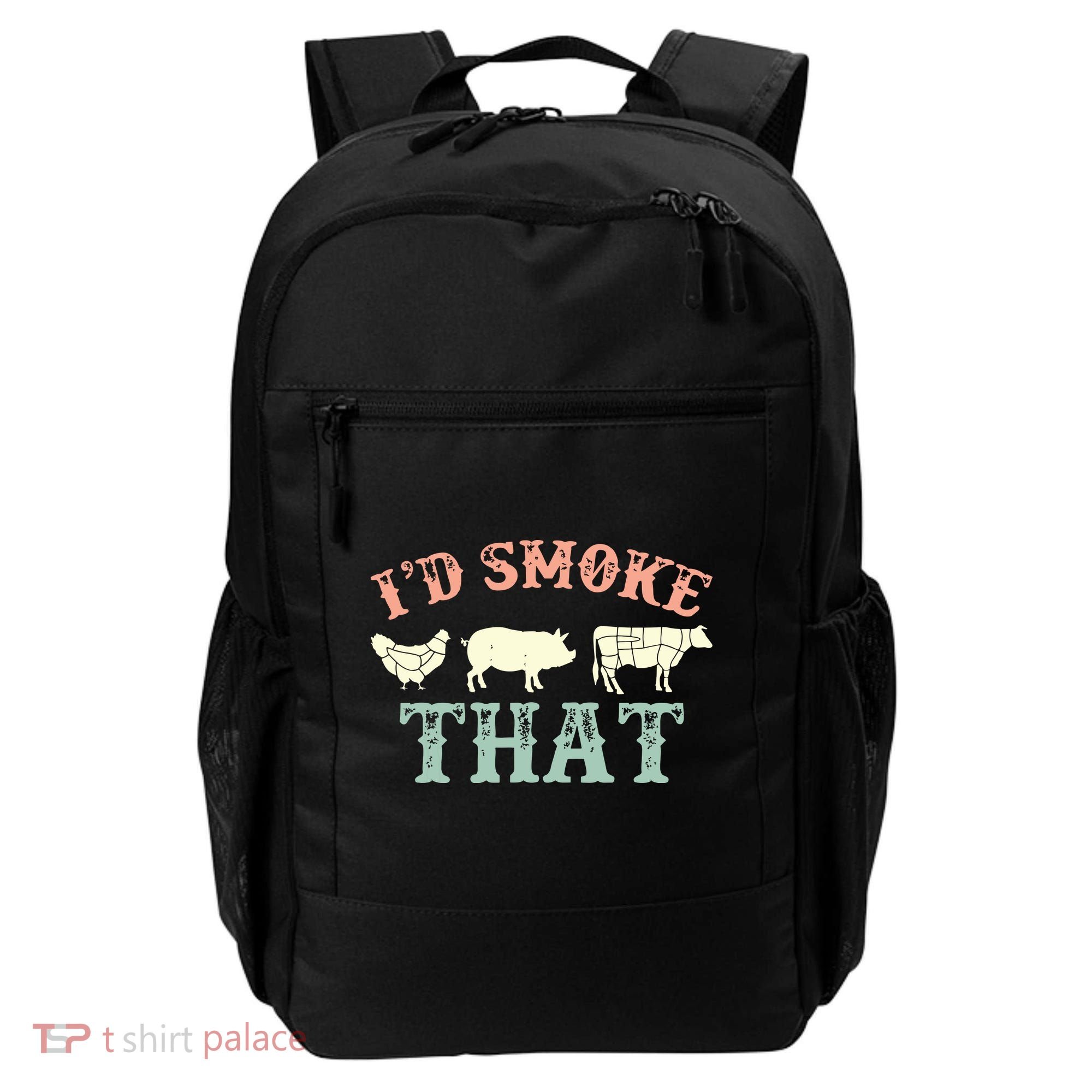 I D Smoke That Grilling Barbeque BBQ Backpack