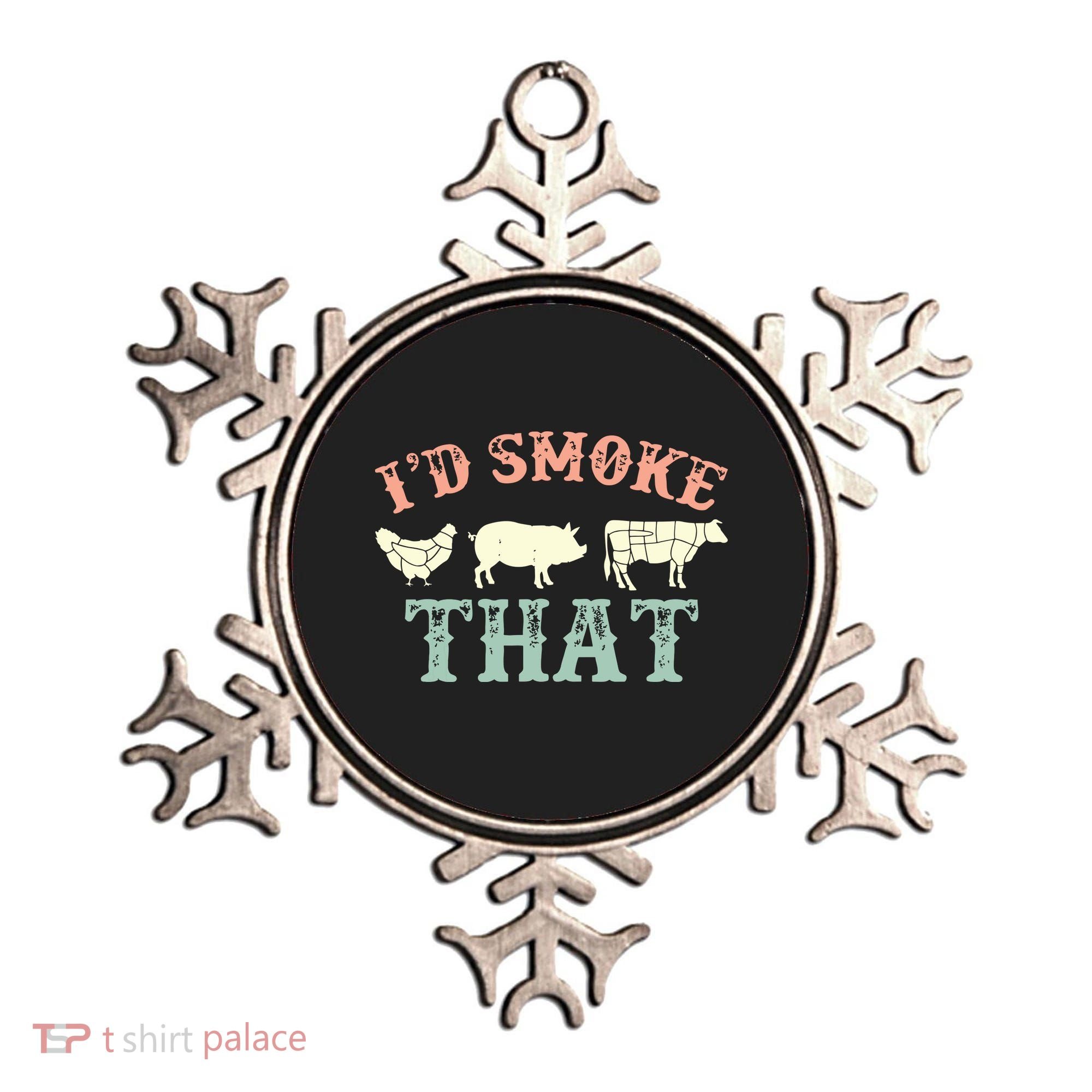 I D Smoke That Grilling Barbeque BBQ Ornament