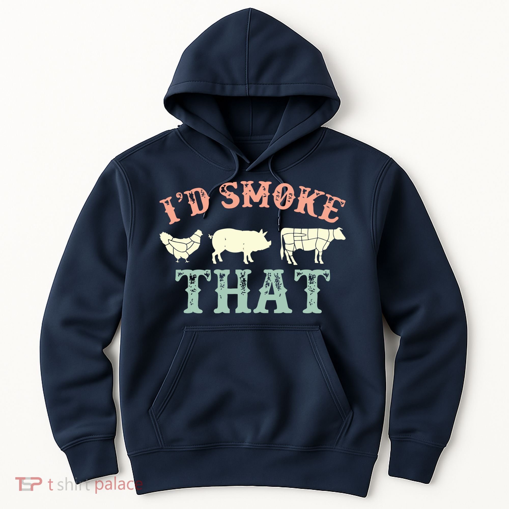 I D Smoke That Grilling Barbeque BBQ Hoodie