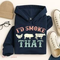 I D Smoke That Grilling Barbeque BBQ Hoodie thumb 4