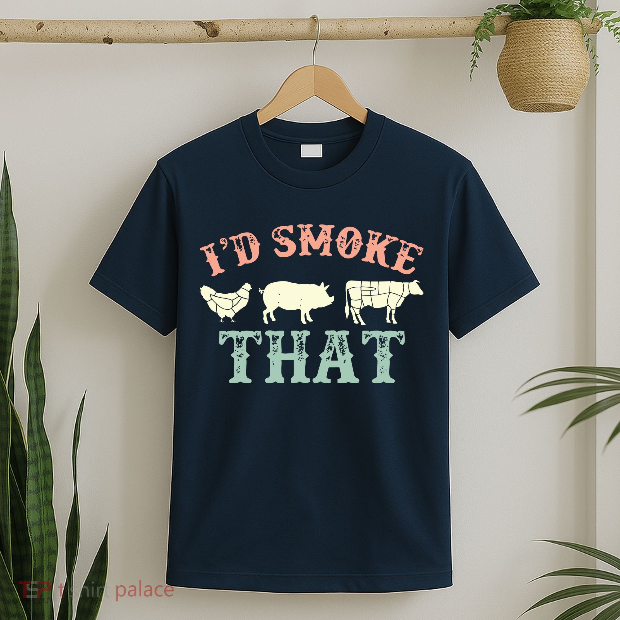 I D Smoke That Grilling Barbeque BBQ T-Shirt