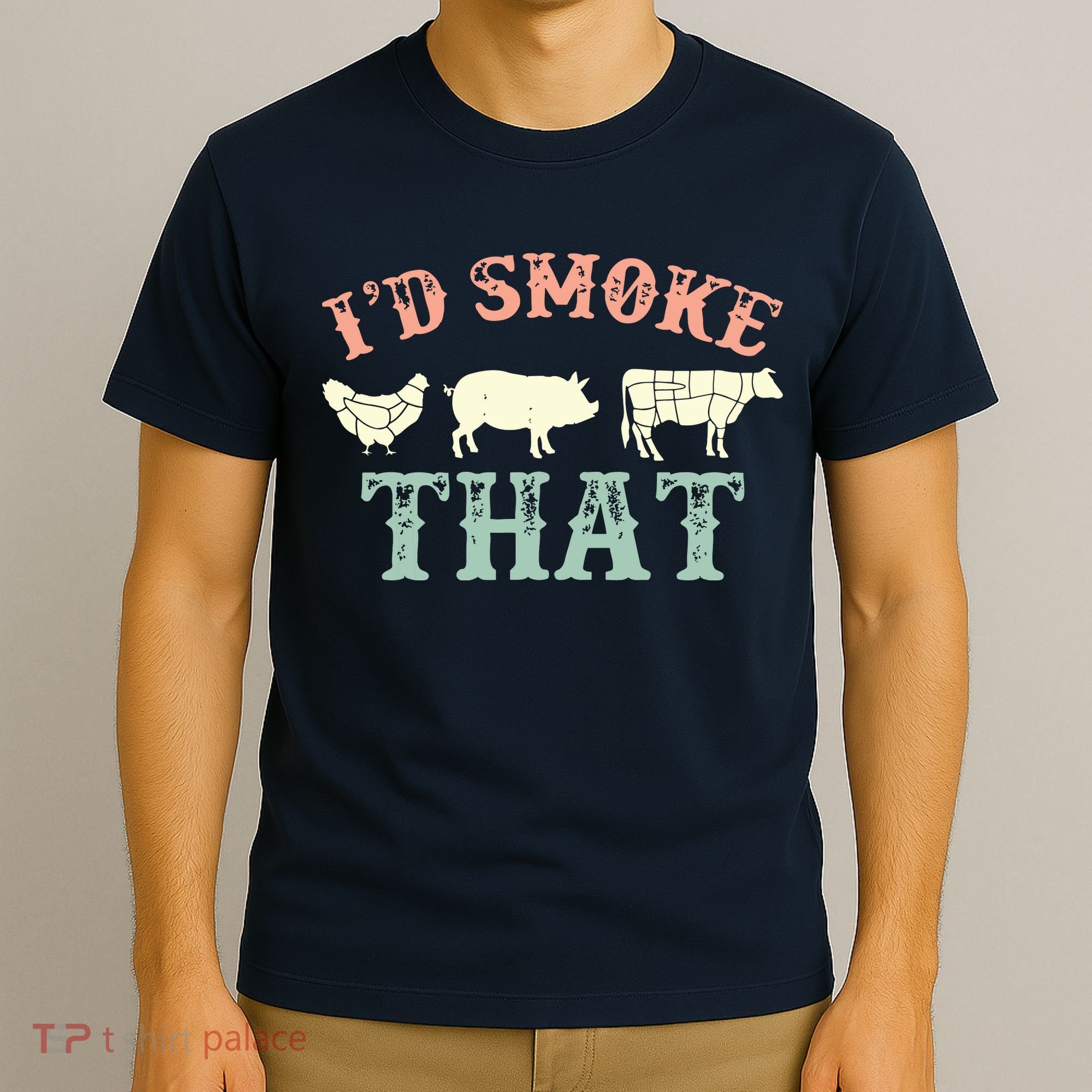 I D Smoke That Grilling Barbeque BBQ T-Shirt