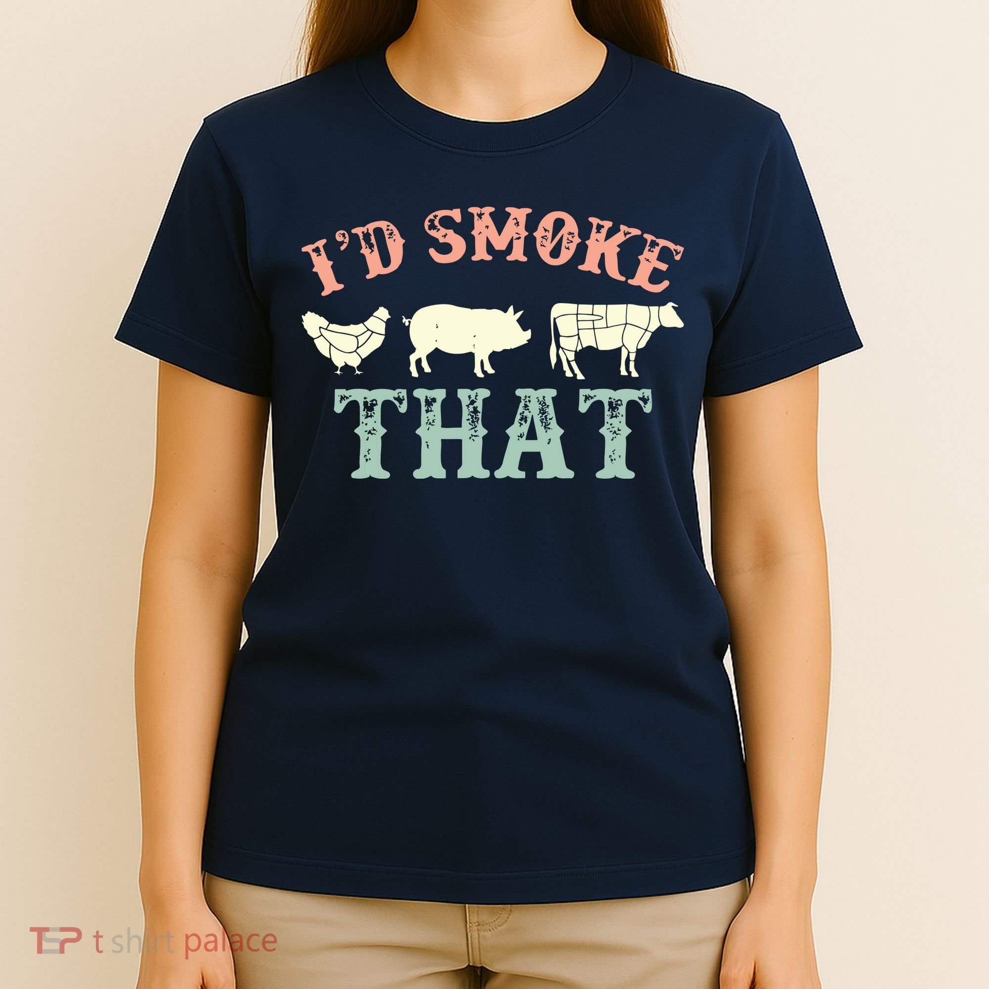 I D Smoke That Grilling Barbeque BBQ T-Shirt