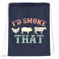 I D Smoke That Grilling Barbeque BBQ Drawstring Bag thumb 0