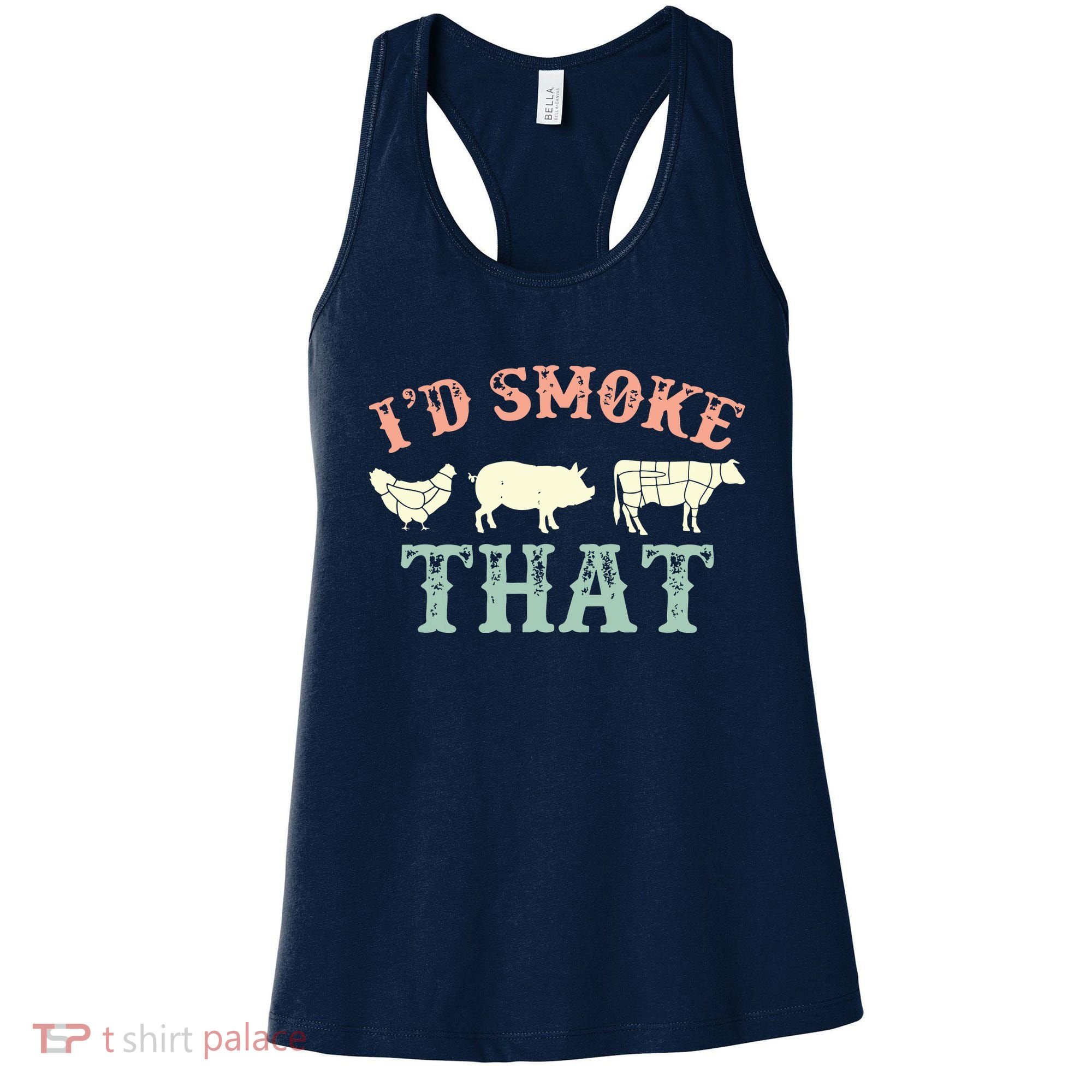 I D Smoke That Grilling Barbeque BBQ Women's Tank Top
