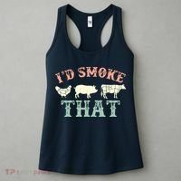 I D Smoke That Grilling Barbeque BBQ Women's Tank Top thumb 3