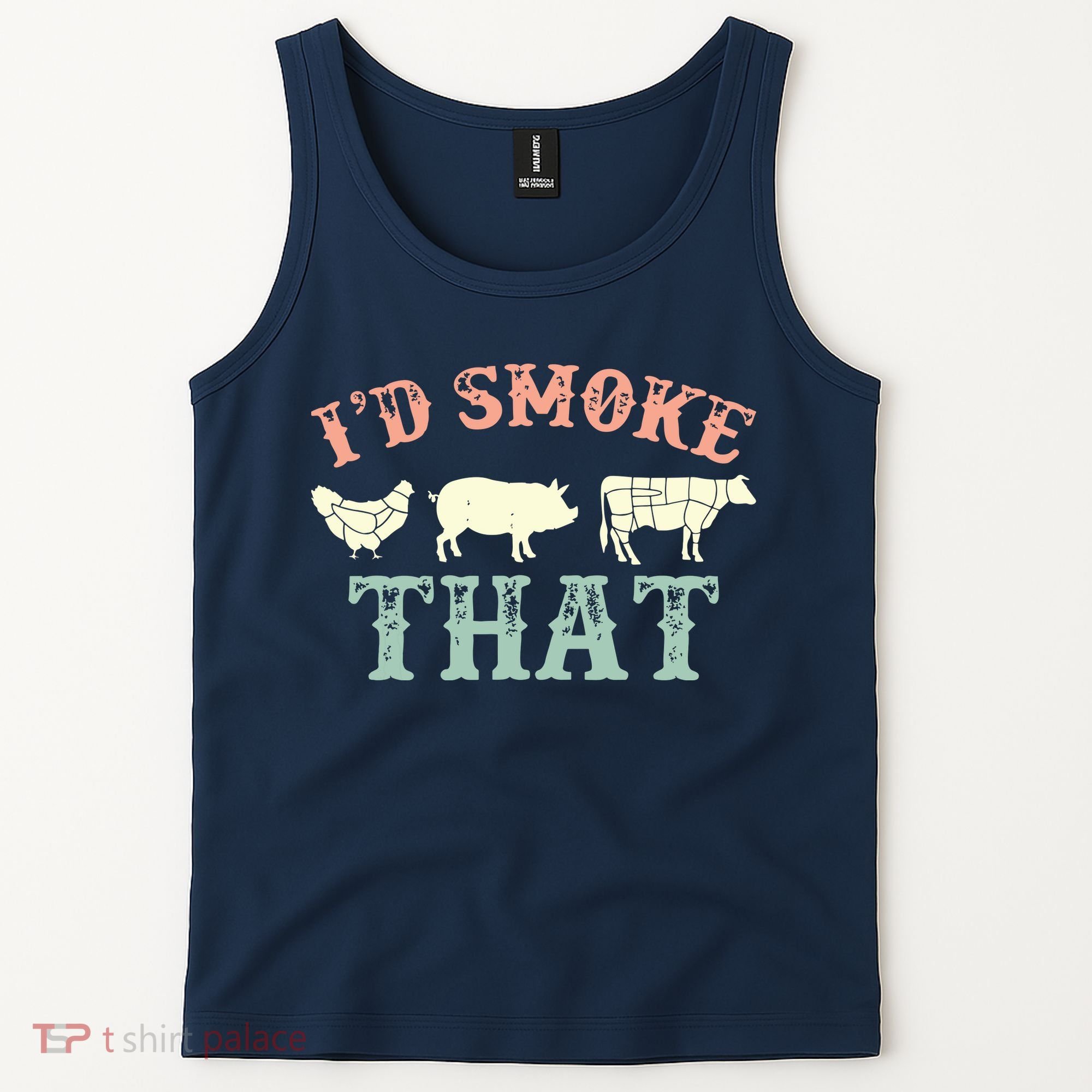 I D Smoke That Grilling Barbeque BBQ Tank Top