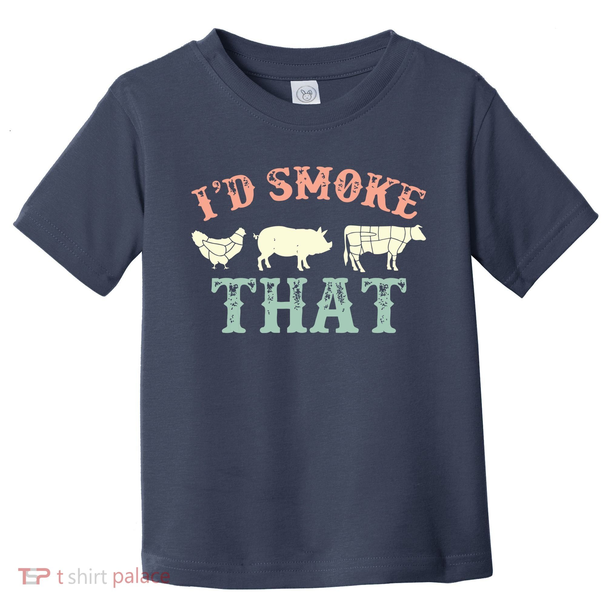 I D Smoke That Grilling Barbeque BBQ Toddler T-Shirt