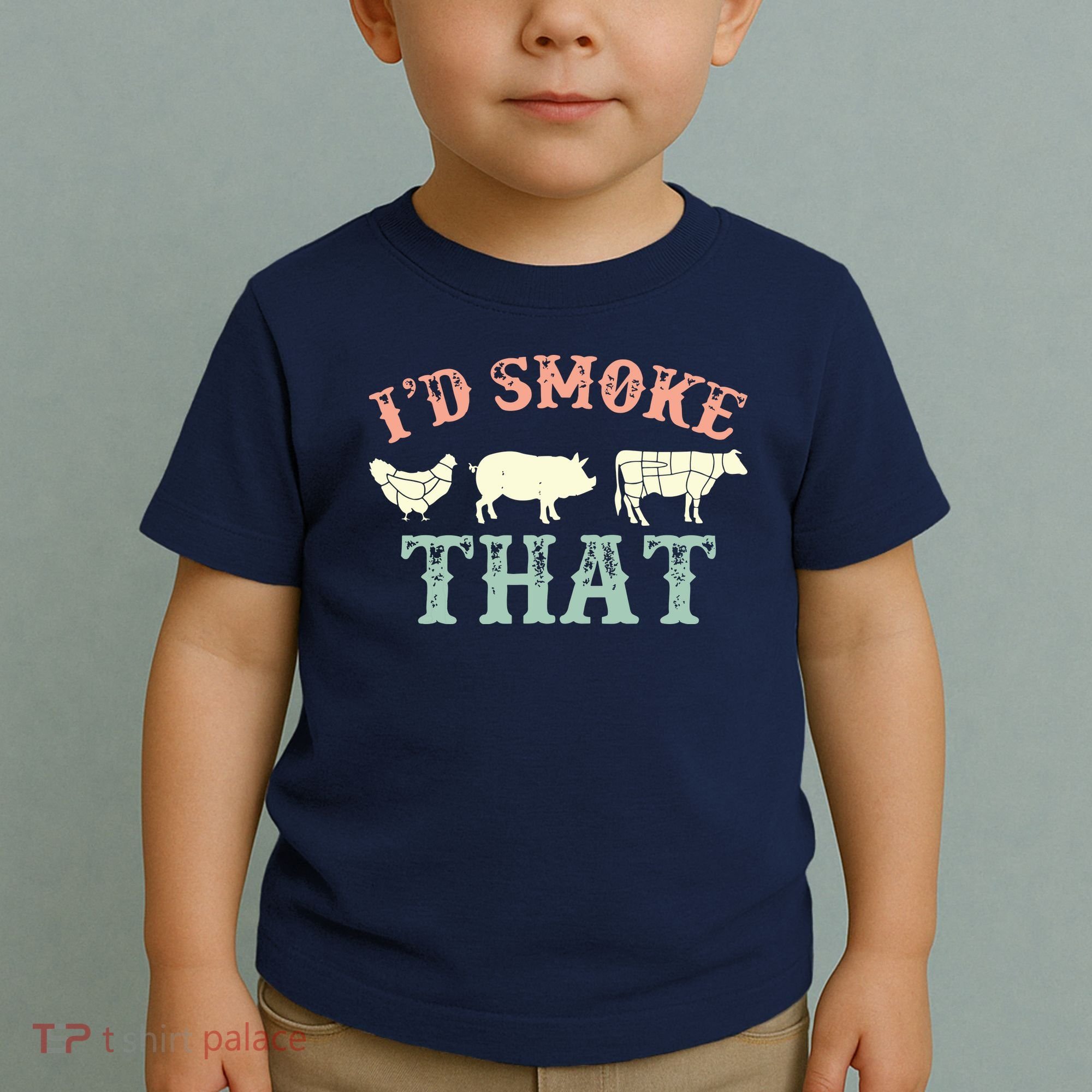 I D Smoke That Grilling Barbeque BBQ Toddler T-Shirt