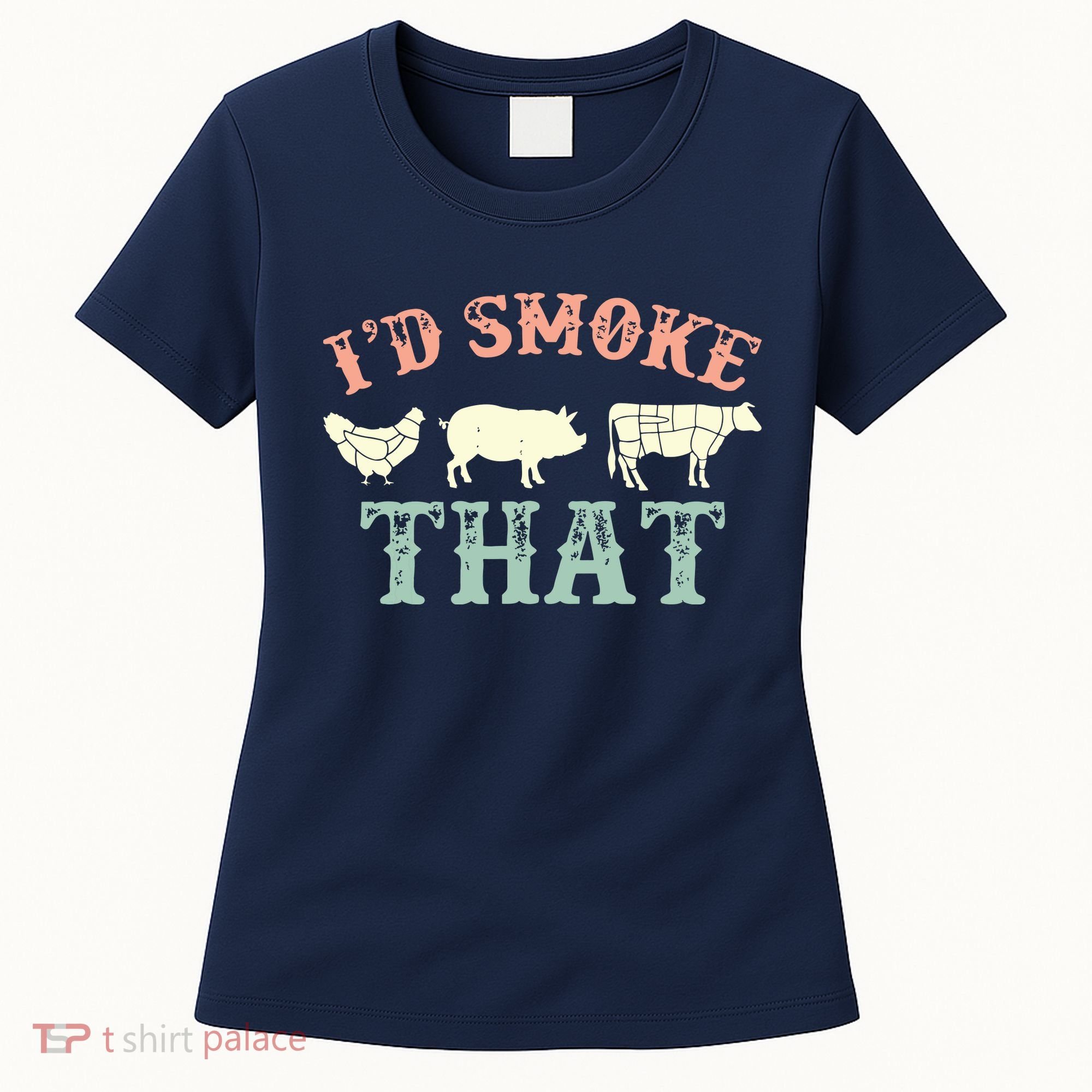 I D Smoke That Grilling Barbeque BBQ Women's T-Shirt