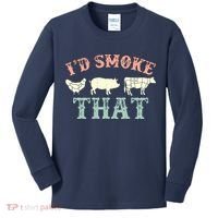 I D Smoke That Grilling Barbeque BBQ Kids Long Sleeve Shirt thumb 0