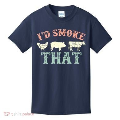 I D Smoke That Grilling Barbeque BBQ Kids T-Shirt