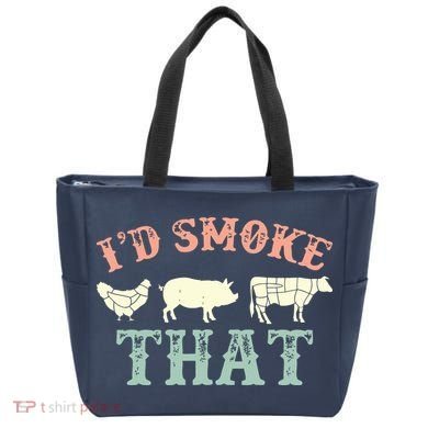 I D Smoke That Grilling Barbeque BBQ Tote Bag
