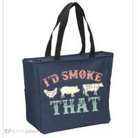 I D Smoke That Grilling Barbeque BBQ Tote Bag thumb 2
