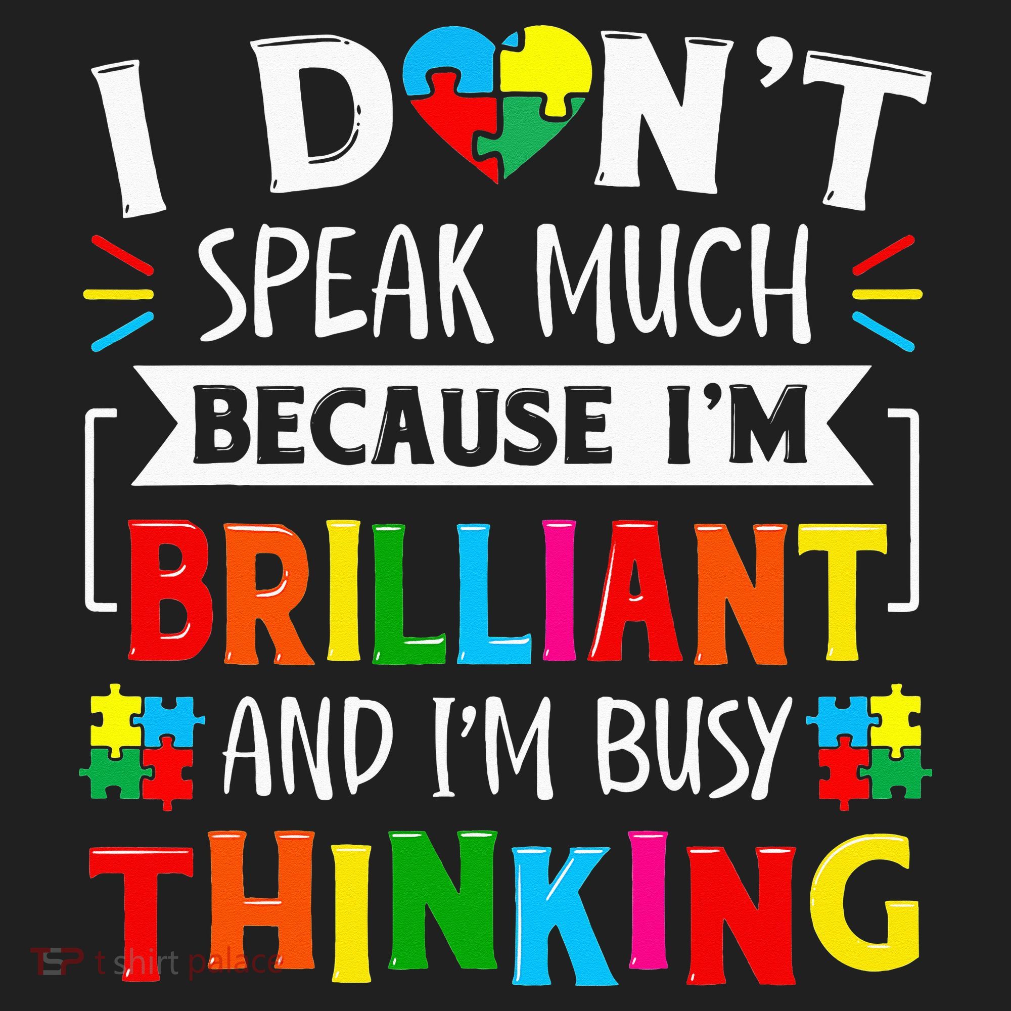 I Dont Speak Much Brilliant Autism Autistic Women's Sweatshirt