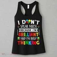 I Dont Speak Much Brilliant Autism Autistic Women's Tank Top thumb 3