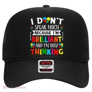 I Dont Speak Much Brilliant Autism Autistic Hat