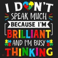 I Dont Speak Much Brilliant Autism Autistic Hat thumb 2