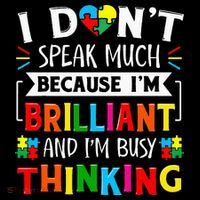 I Dont Speak Much Brilliant Autism Autistic Visor thumb 3