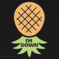 I'm Down Swinger Upside Down Pineapple Gift USA-Made Doggie Bandana thumb 2