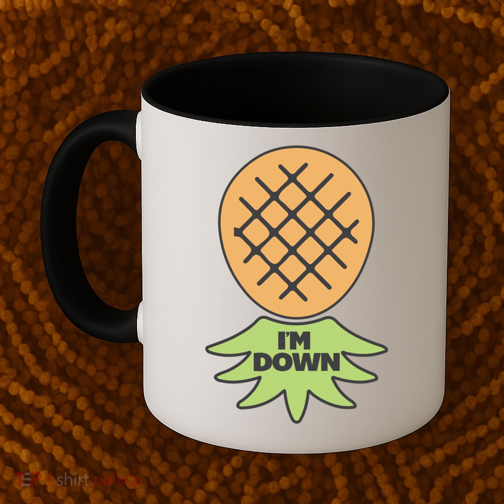 I'm Down Swinger Upside Down Pineapple Gift Coffee Mug