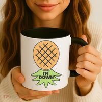 I'm Down Swinger Upside Down Pineapple Gift Coffee Mug thumb 3