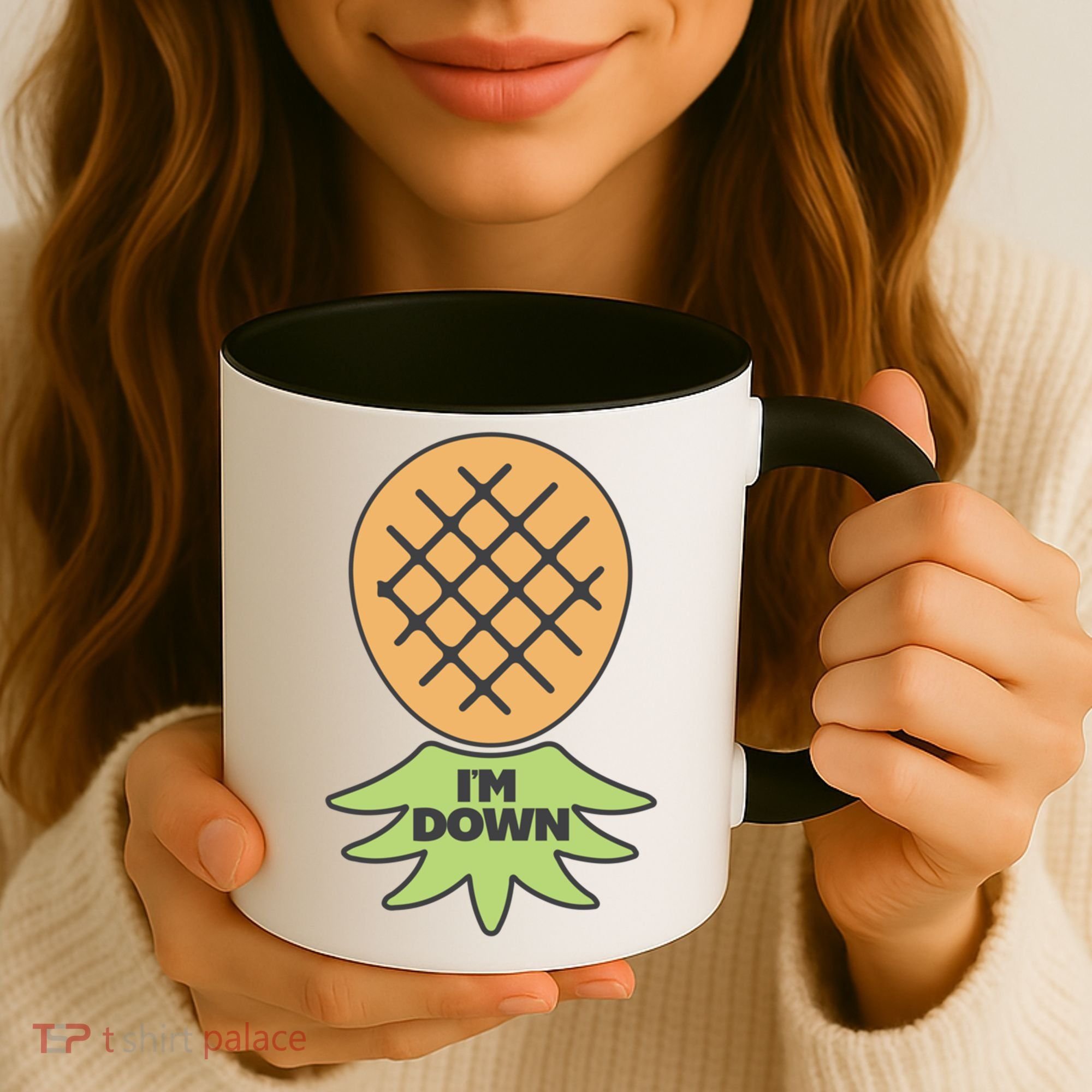 I'm Down Swinger Upside Down Pineapple Gift Coffee Mug
