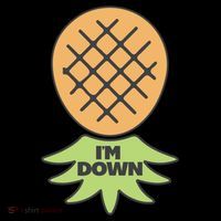 I'm Down Swinger Upside Down Pineapple Gift Women's Hoodie thumb 2