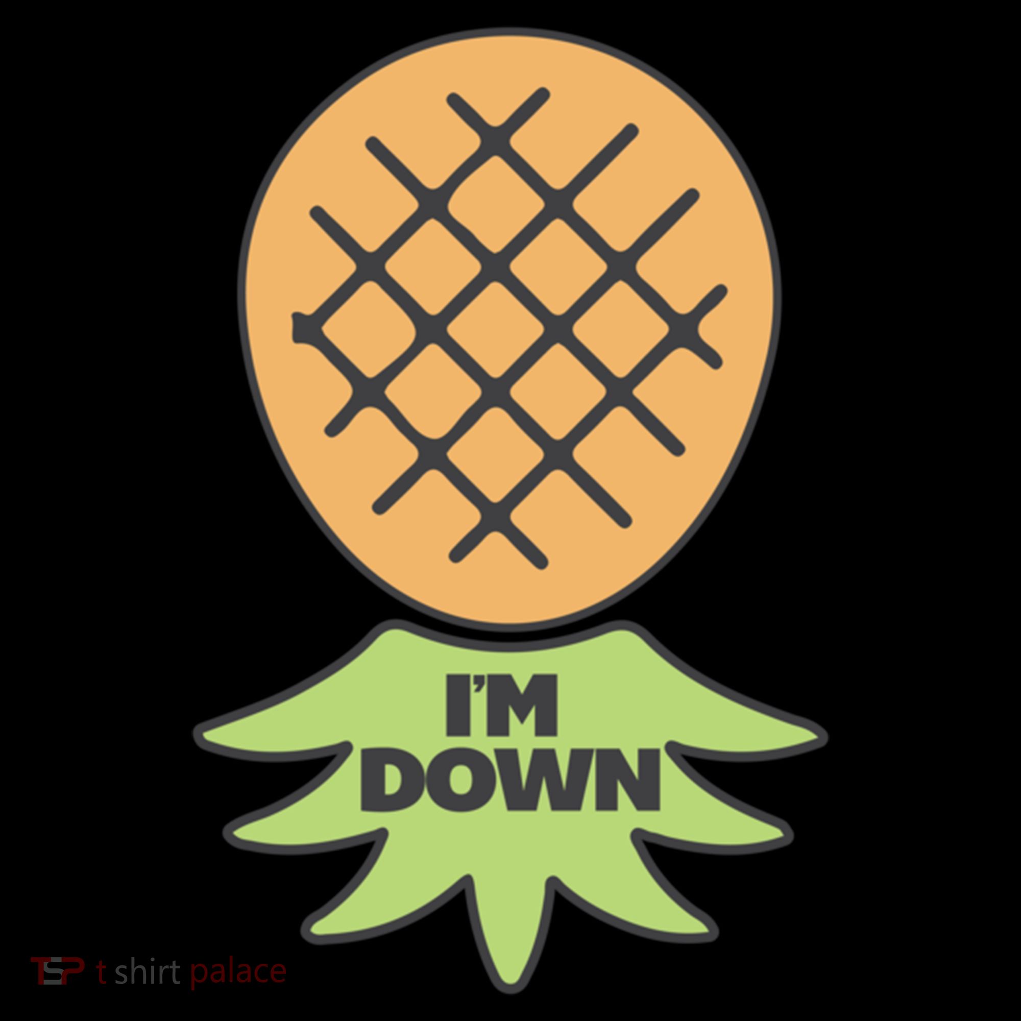 I'm Down Swinger Upside Down Pineapple Gift Women's Hoodie