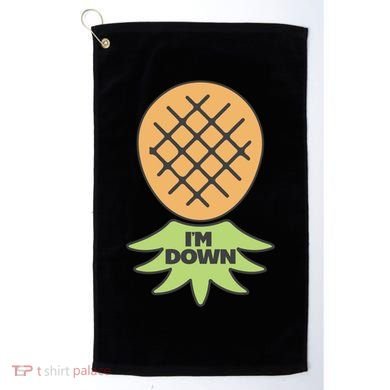 I'm Down Swinger Upside Down Pineapple Gift Golf Towel